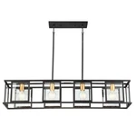 Nuvo Lighting 60/6417 Payne 42"W Linear Chandelier - Black. Fixed Price $434.99.