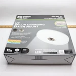 Commercial Electric Color Changing Led Flush Mount White 11" 1006004177. Fixed Price $29.99.