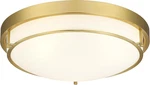 16 Inch Flush Mount Fixture, 3-LIGHT Modern Ceiling With Polished Go. Fixed Price $146.99.