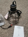 Jewenwils Oil Rubbed Bronze Cage Globe Plug-in Pendant. Fixed Price $21.98.