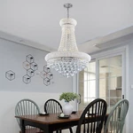 23.6" Pendant Light French Empire Crystal Chandelier Modern Hanging Lamp Elegant. Fixed Price $243.28.