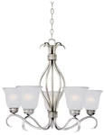 Maxim Basix Light 26" Satin Nickel Chandelier Ceiling 10125FTSN. Fixed Price $49.99.