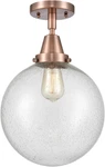 Transitional Franklin Restoration Copper Flush Mount Light - 1 Fixture. Fixed Price $322.99.