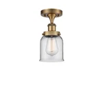 Innovations Ballston Sm Semi-flush, Brass Trans/bell 916-1C-BB-G52. Fixed Price $154.00.