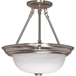 Nuvo Lighting 13" Semi-flush Alabaster Glass 60-201. Fixed Price $97.99.