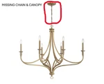 Minka Lavery Covent Park 6-LIGHT Brushed Honey Gold Chandelier 1097-740 *read*. Fixed Price $284.99.
