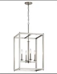 Kichler Crosby 4-LIGHT Brushed Nickel Contemporary Foyer Pendant Hanging. Fixed Price $120.00.