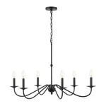 Jonathan Y 34.75" Black 6LIGHT Bohemian Farmhouse Iron Chandelier Rustic. Fixed Price $77.72.