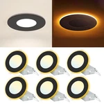 6 Pack Black Recessed Lighting With 4 Inch Night Light, Canless Ultra Thin Wa.... Fixed Price $107.82.