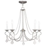 Livex Lighting Pennington Chandelier Brushed Nickel 6515-91. Fixed Price $443.96.