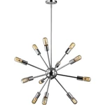 Elk Lighting 46234/12 Open Box Delphine Chandelier Polished Chrome. Fixed Price $155.00.