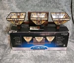 Vtg Kichler Tiffany Style Lamp Light Mission Fields Wall Mount Bath 119348 Nob. Fixed Price $69.82.