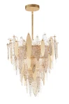 Maxim Majestic 12-LIGHT Transitional Chandelier In Gold Leaf. Fixed Price $2548.00.