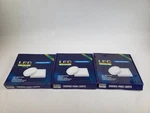 Lot Of 3 Led Surface Panel Lights Dinglilighting 11.81" Round 24W 90-265V 50HZ. Fixed Price $34.99.