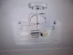 Home Decorators Shirwell 13.5 In. 3-LIGHT Chrome Round Semi-flush Mount. Fixed Price $66.45.