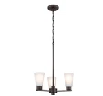 Kichler Stamos 18 3-LIGHT Chandelier Olde Bronze Modern Dining Fixture. Fixed Price $89.99.