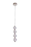 Polished Nickel Led Pendant From The Jackie Collection. Fixed Price $558.00.