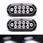6" Oval Led Trailer Tail Light Surface Mount 10 Waterproof Reverse White. Fixed Price $27.32.