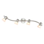 4 S-shape Brushed Nickel Track Lighting For Kitchen & Living Room. Fixed Price $54.99.