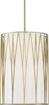Minka Lavery 1081-695-L Regal Terrace Metal Frame/cloth Cylinder Led Pendant,. Fixed Price $202.49.