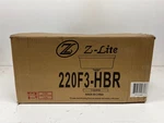Z-lite Arlington 14 In. 3-LIGHT Heritage Brass Flush Mount With Glass Shade. Fixed Price $104.99.