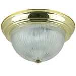 Sunlite 13" Decorative Dome Ceiling Fixture, Polished Brass Finish, Clear Glass. Fixed Price $47.86.