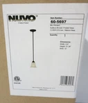 Satco Nuvo 60-5697 Elizabeth 1 Light Mini Pendant With Frosted Glass Sudbury. Fixed Price $39.96.