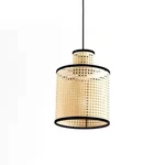 Vidalite Modern Bohemian 1-LIGHT 2 Tier Mini Pendant Pvc Rattan Shade. Fixed Price $39.95.