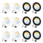 Led Recessed Lighting 5/6" 12W 1100LM 5CCT Dimmable Slim Can Lights For Ceiling. Fixed Price $179.96.