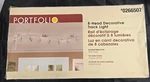 Portfolio 0266507 8 Head Track Light Brushed Steel Finish New Open Box W/bulbs. Fixed Price $39.99.