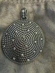 David Yurman Diamond Cable Coil Pendant Sterling Silver Large 1.5 Designer. Fixed Price $990.00.