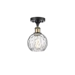 Innovations Ballston Athens Water 6" Semi-flush 1C, Bk/brs 516-1C-BAB-G1215-6. Fixed Price $178.20.