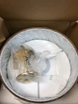 Progress Lighting P350167-012 Inspire 3-LIGHT 18" Semi-flush Drum Ceiling Fixtur. Fixed Price $88.74.
