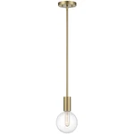 Savoy House Lighting 7-3075-1-322 Wright Mini Pendant Warm Brass. Fixed Price $178.00.
