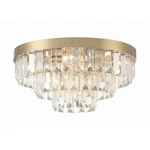 Crystorama Hayes 8 Light Flush Mount, Aged Brass HAY-1403-AG. Fixed Price $1098.00.