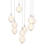 Eurofase Lighting 47191 Palmas 30"W Led Chandelier - Nickel. Fixed Price $2172.00.