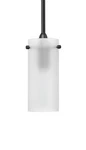 Linea Di Liara LL-P316F-BLK Effimero Small Stem Pendant Lamp With Frosted Glass. Fixed Price $43.95.