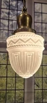 Antique Victorian Stately Home Hanging Pendant Ceiling Light Fixture Foyer Brass. Fixed Price $235.00.