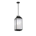 Luminosa 9 In. W 3-LIGHT Matte Black Finish Clear Glass Lantern Pendant. Fixed Price $66.45.