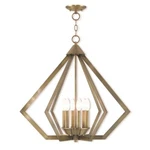 Livex Lighting Prism Chandelier Antique Brass 40926-01. Fixed Price $649.96.
