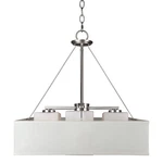 Forte Lighting 2658-04-55 Signature Foyer Pendant Brushed Nickel. Fixed Price $290.70.