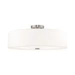 Livex Meridian Light Ceiling Mount, Brushed Nickel 52142-91. Fixed Price $305.96.