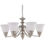 Nuvo Empire Light 26" Chandelier W/ Frosted White Glass 60-3255. Fixed Price $257.99.