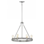 Hinkley Lighting 6-LT Everett Single Tier Chandelier, Brushed Nickel 4395BN. Fixed Price $214.99.