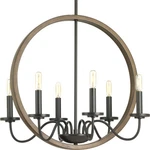 Progress Lighting P400081 Bronze Fontayne 6-LIGHT 22"W Chandelier. Fixed Price $350.99.