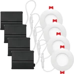 91125 3" Ultra Slim Led Integrated Recessed Lighting Kit, 4-PACK, 6 Watts, Energ. Fixed Price $148.99.