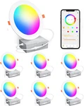 Smart Recessed Lighting 4 Inch Rgbcw Color Changing 12W Led Ceiling. Fixed Price $72.74.