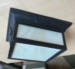 Troy Lighting Custom Art Glass Exterior Porch Flush-mount Ceiling Fixture. Fixed Price $315.00.