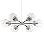 Nuvo Lighting 60/7126 Axis 30"W Chandelier - Matte Black Brushed. Fixed Price $446.99.