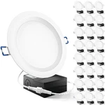 Sunco 24 Pack 6 Inch Led Recessed Light, Ceiling Canless Lights, Baf.... Fixed Price $150.77.